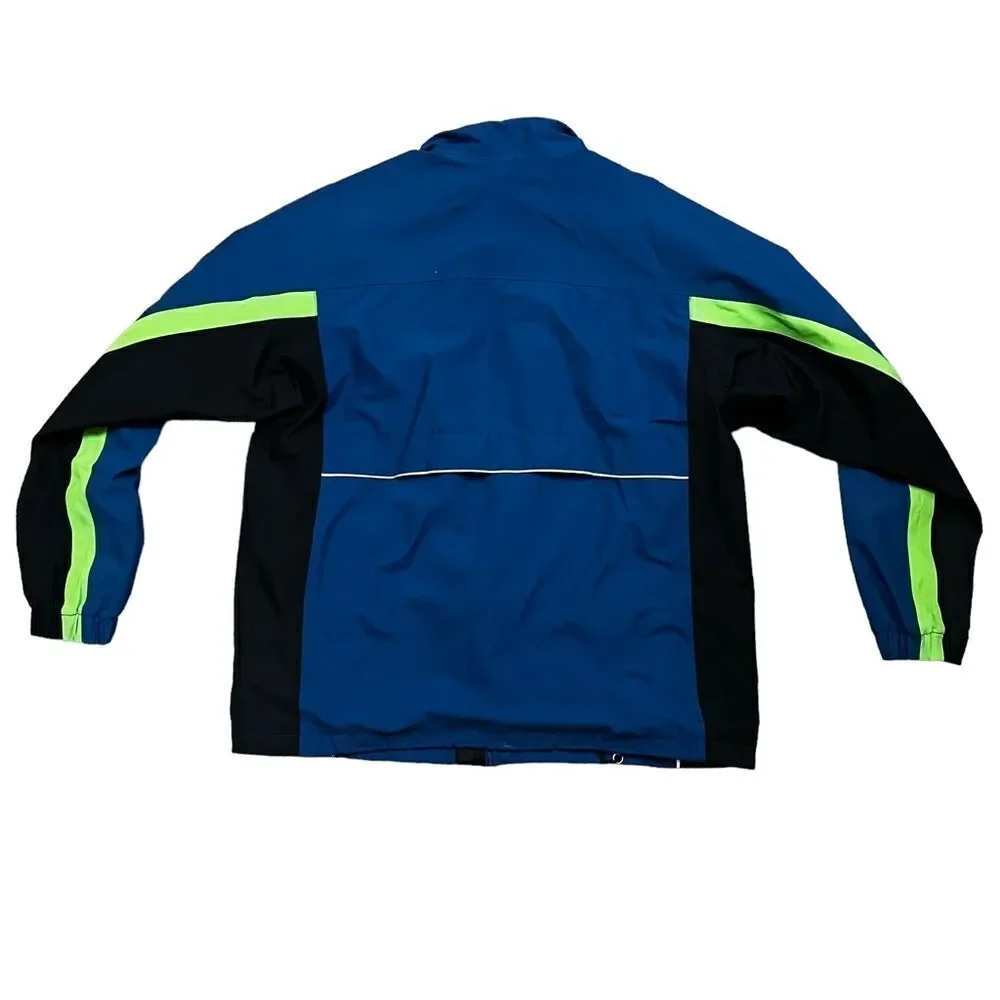 Vintage Nike Storm Fit Windbreaker Jacket Blue Neon Y2K 2000s Mens L